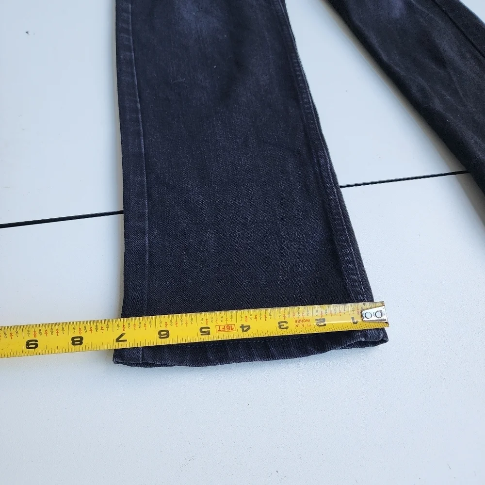 Wonder Nation Jeans Boys Black Denim Stretch Straight Fit Adjastable Waist Sz 12